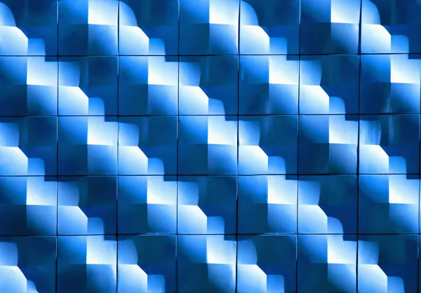 Silberne Textur Aus Edelstahl Mit Einer Blautönung Muster Hintergrund Für — Stockfoto