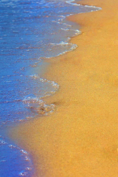 Die Grenze Zwischen Meer Und Sandstrand Sommerurlaub Tourismus Reisen Urlaubskonzept — Stockfoto