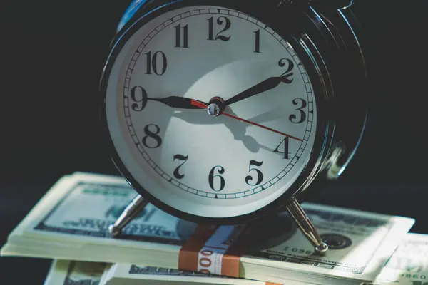 Time is money. Clock with money. Success, time, business and management concept.