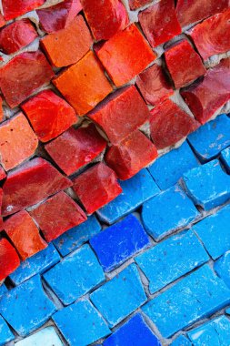 Kaya mavisi arkaplan desenini kapat. Tasarım için alanı kopyala. Dikey resim.