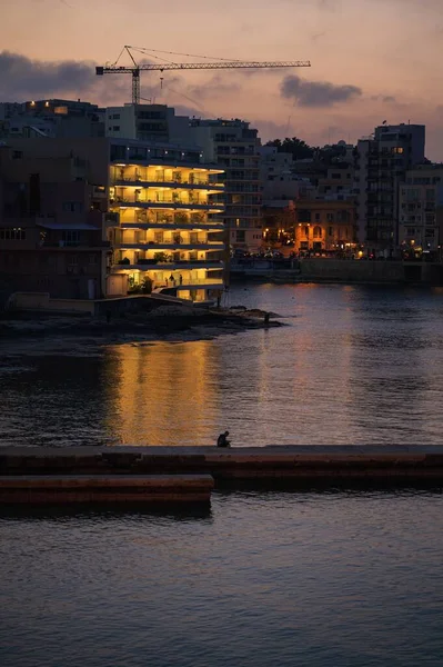 Valletta Malta Февраль 2023 Сцена Улицах Людей Валлетта Мальта Durnig — стоковое фото