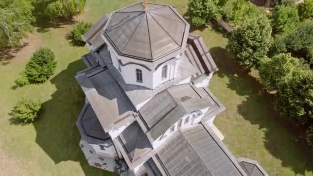 Backi Jarak Kasabasındaki Ortodoks Kilisesi Temerin Belediyesi Voyvodina Sırbistan Hava — Stok video