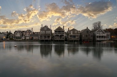 Sessiz ve sakin Claudy güzel gün doğumu Nantucket Adası 'nın simgelerinde