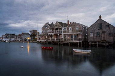 Sessiz ve sakin Claudy güzel gün doğumu Nantucket Adası 'nın simgelerinde