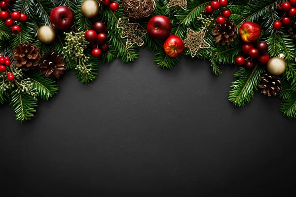 Karácsonyi Xmas Noel Vagy Szilveszteri Háttér Téli Ünnepi Karácsonyi Dekoráció Stock Kép