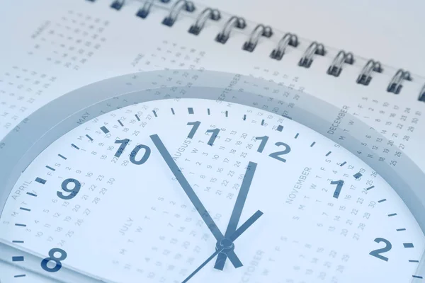 Clock Face Calendar Diary Composite — Stok fotoğraf