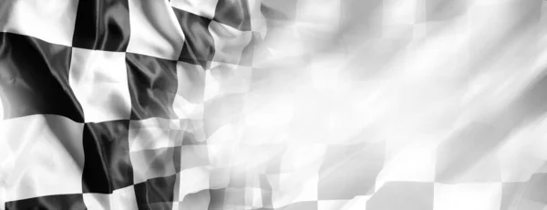Checkered Preto Branco Bandeira Corrida — Fotografia de Stock