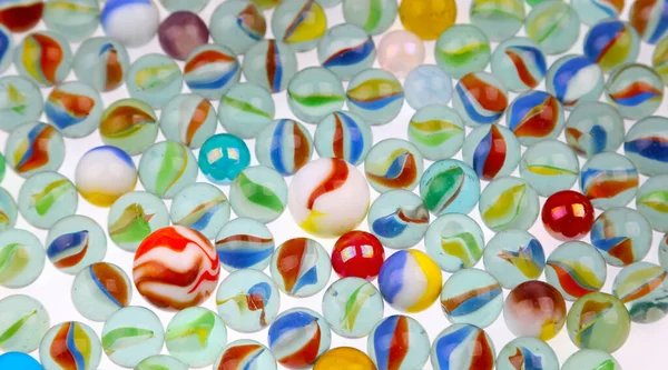 Assorted Glass Toy Marbles Balls — Stock Photo, Image