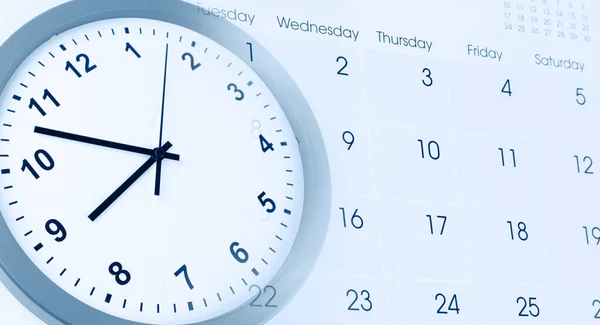Cara Del Reloj Calendario Compuesto —  Fotos de Stock