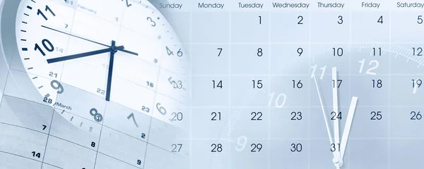 Facce Calendari Orologi Compositi — Foto Stock