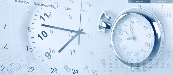 Relojes Calendarios Compuestos —  Fotos de Stock