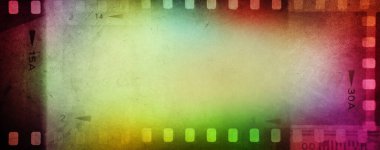 Renkli film negatif çerçeve arka planı