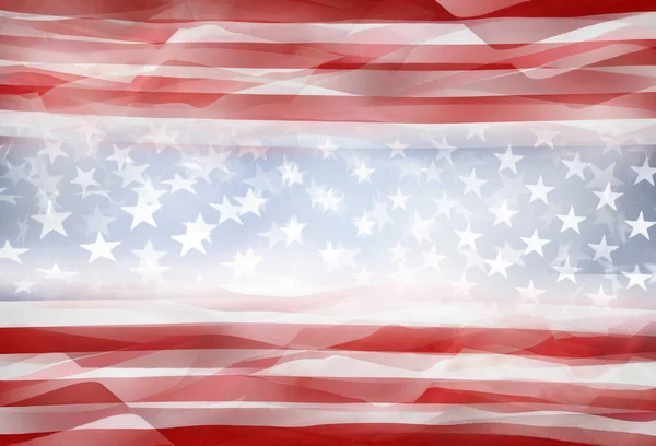 Estrelas Listras Americanas Bandeira Fundo — Fotografia de Stock