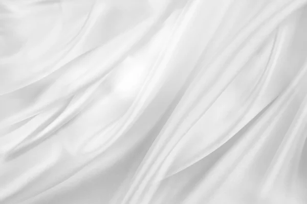 白のシルクの生地のテクスチャをバックグラウンド — ストック写真