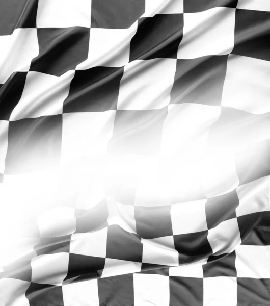 Checkered Preto Branco Bandeira Corrida Espaço Cópia — Fotografia de Stock