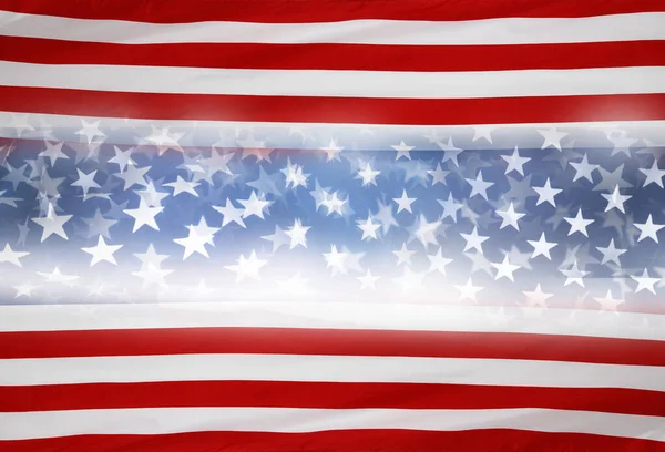 Stelle Strisce Americane Bandiera Sfondo — Foto Stock
