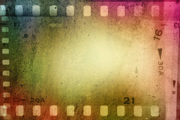 カラフルなフィルム負のフレームの背景 — ストック写真