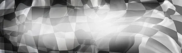 Checkered Czarno Białe Wyścigi Flagi — Zdjęcie stockowe