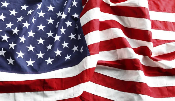 Nærbilde Det Amerikanske Flagget Som Modnet – stockfoto