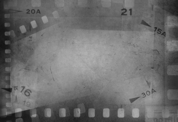 Film Negative Frames Grey Background — Stock Photo, Image