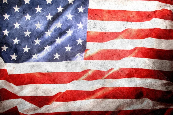 Detailní Záběr Grunge Americkou Vlajku — Stock fotografie