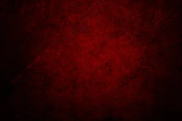 Vermelho Texturizado Fundo Parede Grunge Concreto Escuro — Fotografia de Stock