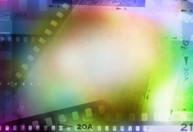 Renkli film negatif çerçeve arka planı