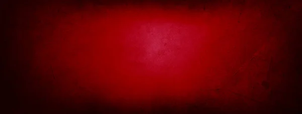 Red Textured Dark Concrete Grunge Wide Wall Background — Stock Photo, Image
