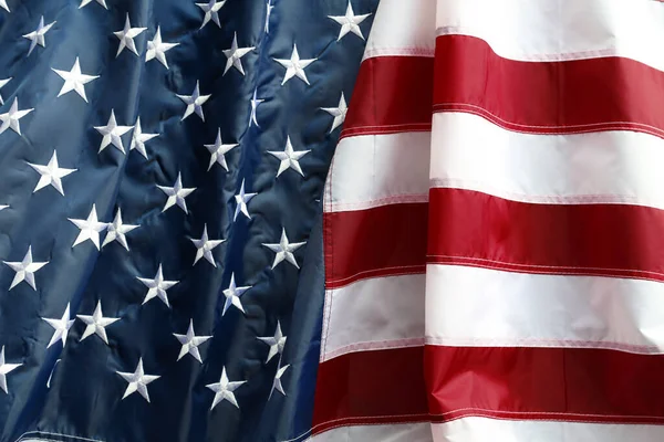 Närbild Krusade Amerikanska Flaggan — Stockfoto