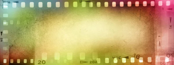 カラフルなフィルム負のフレームの背景 — ストック写真