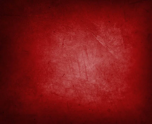 Rot Strukturierte Betonwand Hintergrund Dunkle Kanten — Stockfoto