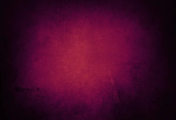 紫色纹理混凝土墙背景 黑暗边缘 — 图库照片