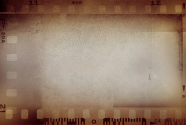 Film negatifleri kahverengi arkaplanı çerçeveler