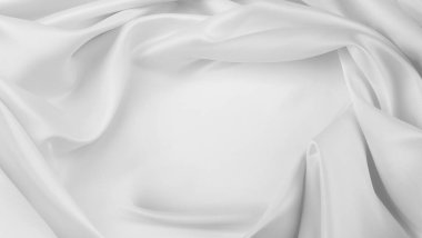 Portre sakinleştirmek beyaz ipek kumaş