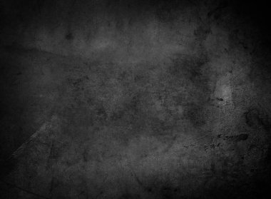 Dokulu grunge koyu siyah beton arkaplan