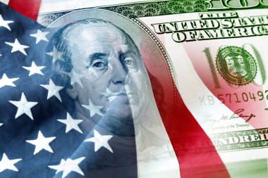 Amerikan bayrağı ve bayrak kompozit