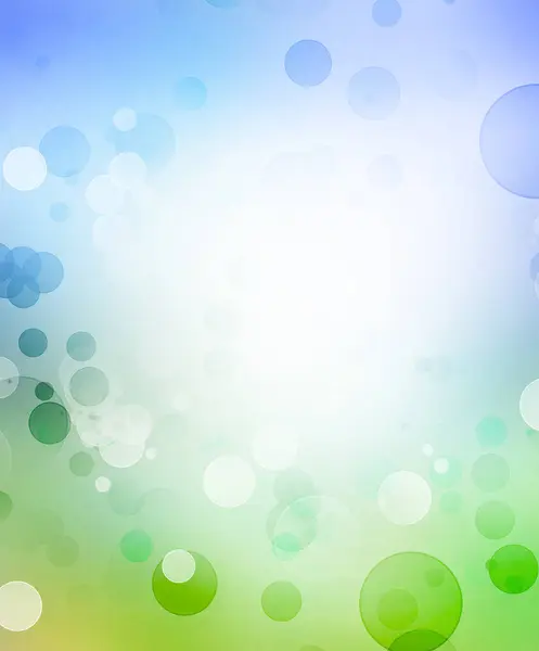 Bokeh Circles Green Blue Background — Stock Photo, Image