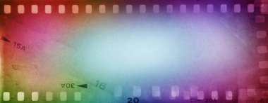 Renkli film negatif çerçeve arka planı