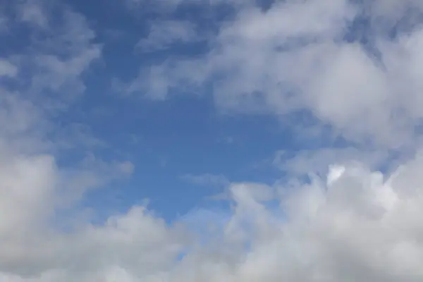 Nuvole Bianche Morbide Cielo Blu Immagine Stock
