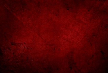 Kırmızı desenli beton arka plan. Koyu kenarlar