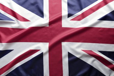 İpeksi İngiliz bayrağına yakın çekim