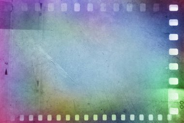 Renkli film negatif çerçeve arka planı