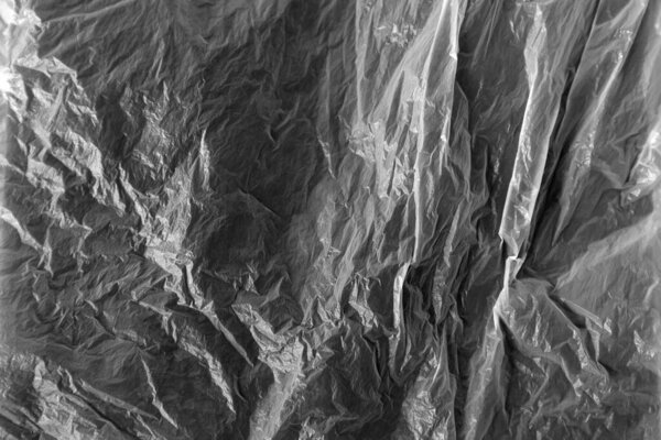 Close-up of wrinkled grey plastic background