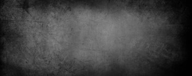 Gri grunge beton kaplama arka plan. Koyu kenarlar