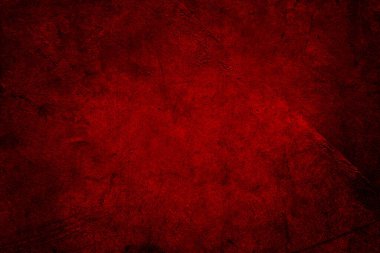 Kırmızı desenli beton arka plan. Koyu kenarlar