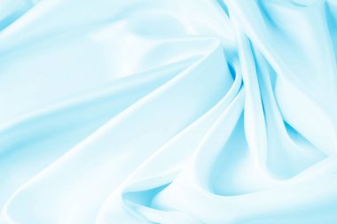 Mavi ipek kumaşlı çizgiler