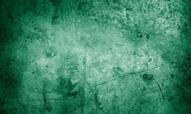 Yeşil desenli grunge beton duvar arkaplanı