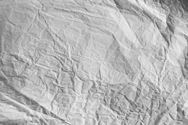 Kırışık beyaz kağıt doku arkaplanının yakın plan çekimi