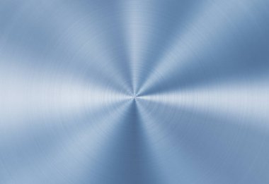 Parlak mavi metal daire