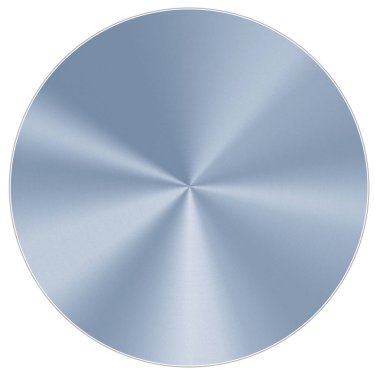 Parlak dairesel mavi metal disk